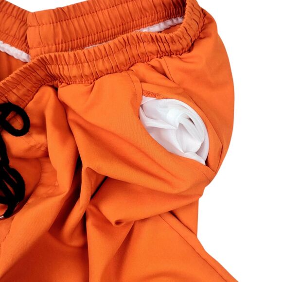 **Men’s XL Orange Drawstring Lightweight Summer Shorts Comfortable Casual Wear** - Picture 8 of 12